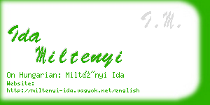 ida miltenyi business card